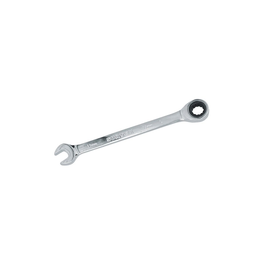 LLAVE COMBINADA PULIDO ESPEJO DE MATRACA METRICA, 12 PUNTAS, 11MM SKU 1005810