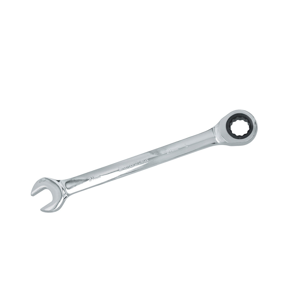 LLAVE COMBINADA PULIDO ESPEJO DE MATRACA METRICA, 12 PUNTAS, 21MM SKU 1005900