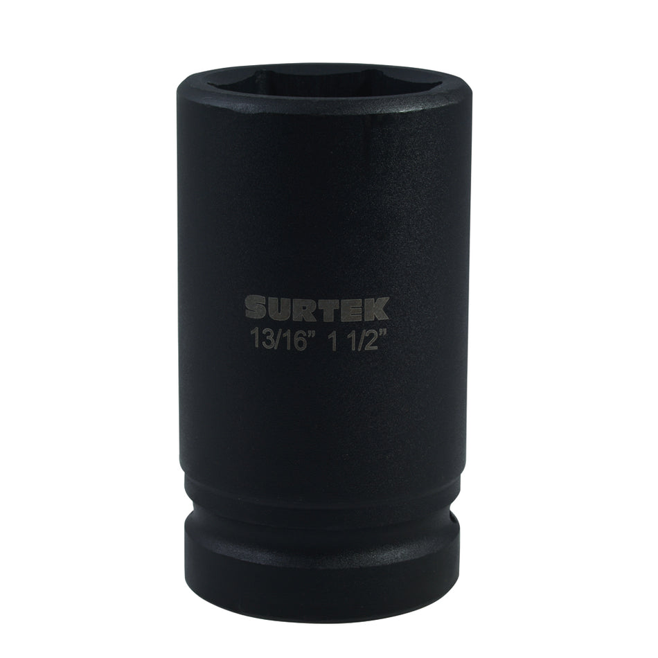 DADO DE IMPACTO PULGADAS, DOBLE BOCA, CUADRO PARA CAPUCHON 13/16", 1-1/2" SKU 1072830