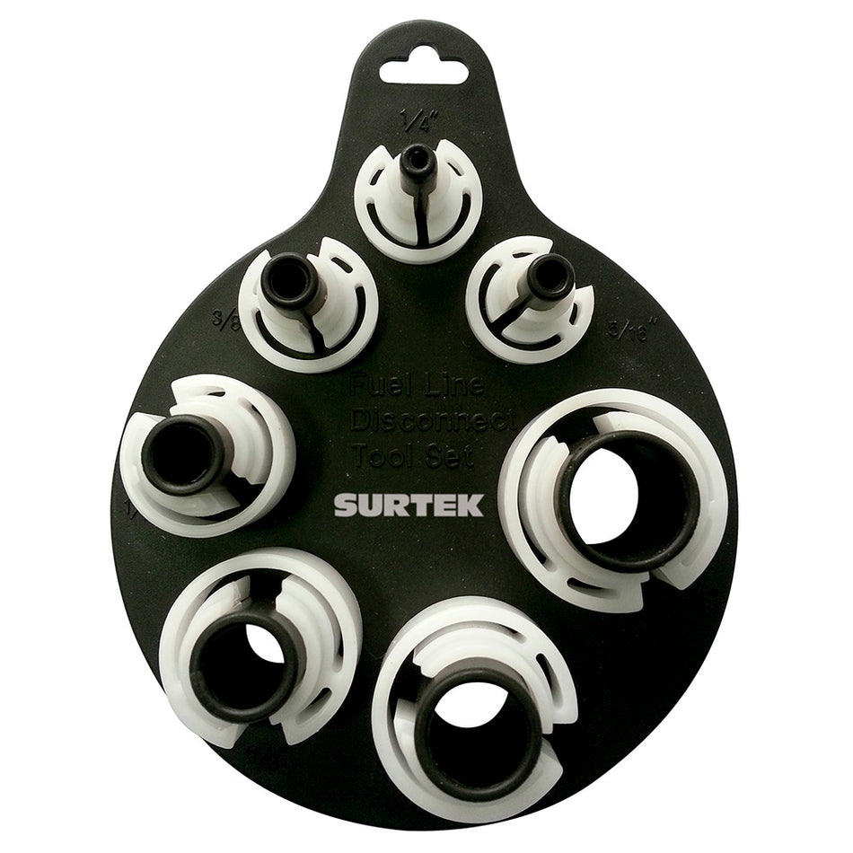 JUEGO DE DESCONECTORES PARA LANEAS DE COMBUSTIBLE,  7 PIEZAS SKU 1073460