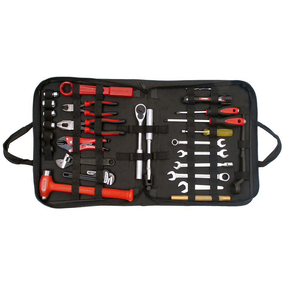 JUEGO COMBINADO DE HERRAMIENTAS CON PORTAFOLIO 27 PIEZAS SKU 10B