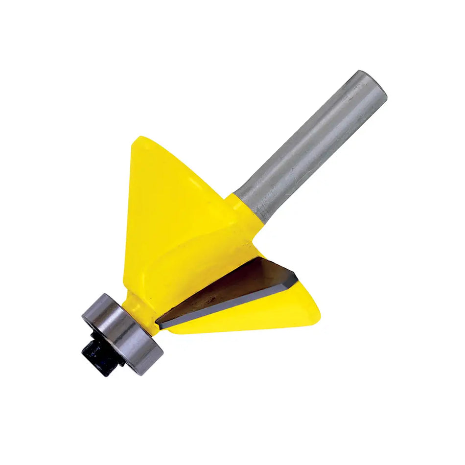 BROCA PARA ROUTER DE ACERO CHAFLAN CON BALERO 1-1/4" ZANCO DE 1/4" SKU BROU-CH 1 1/4X0