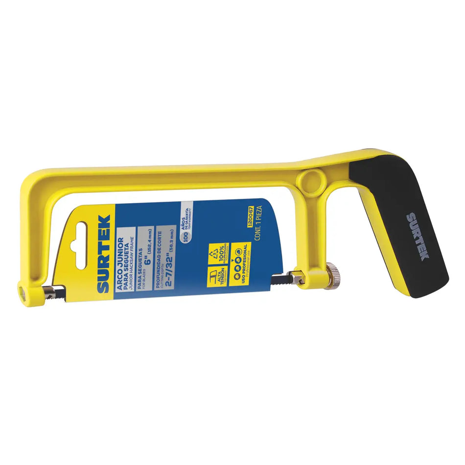 ARCO DE SEGUETA JUNIOR CON MANGO DE POLIPROPILENO 6", 6" SKU AJ-60