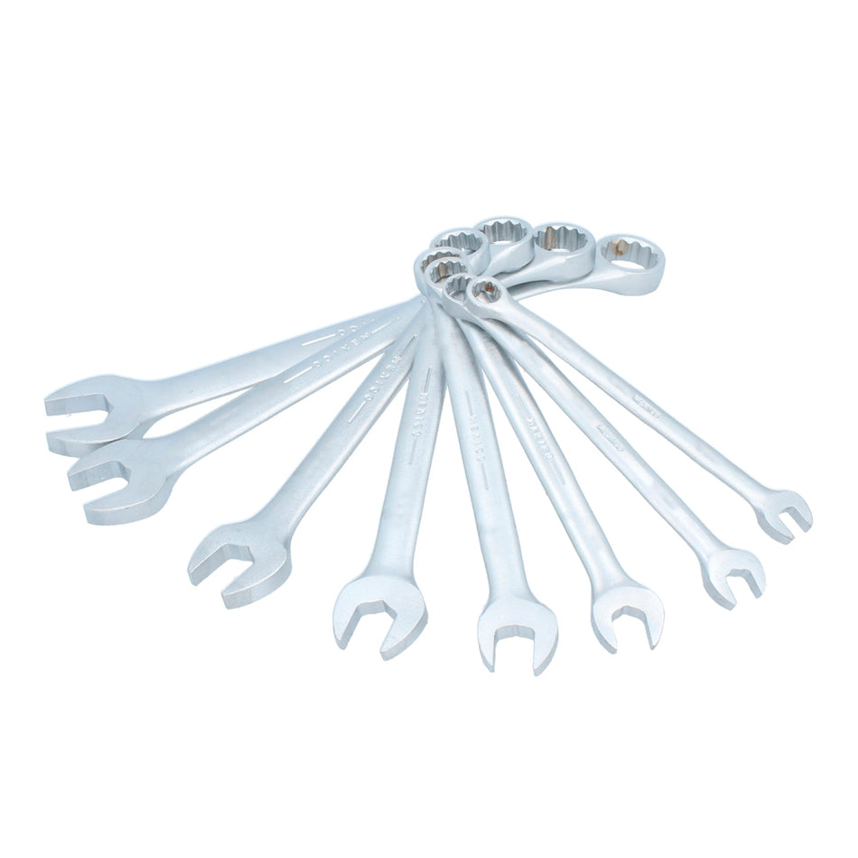 JUEGO DE LLAVES COMBINADAS SATINADAS EN PULGADAS 12 PUNTAS 8 PIEZAS SKU 1200BA