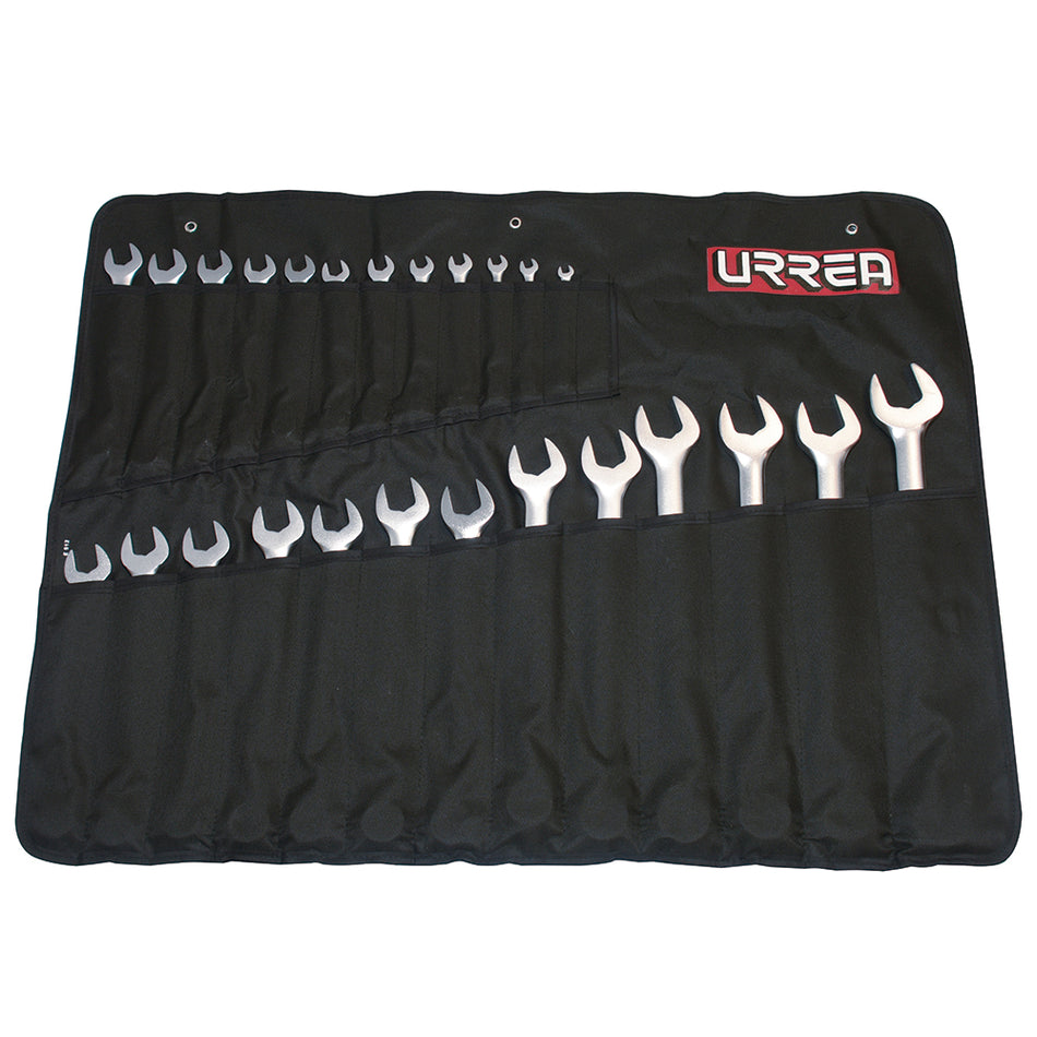 JUEGO DE LLAVES COMBINADAS SATINADAS METRICAS 12 PUNTAS 25 PIEZAS SKU 1200QMA