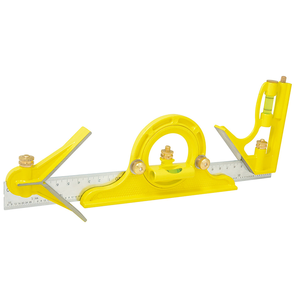 ESCUADRA DE 7 COMBINACIONES CON 3 CABEZAS MAQUINADAS 12" SKU 1222550