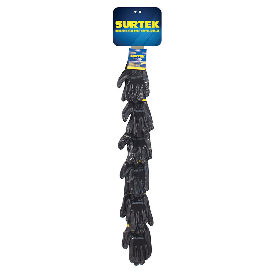 TIRA DE IMPULSO CON GUANTES DE NAILON CON RECUBRIMIENTO DE NITRILO, 26 PIEZAS SKU 1264450