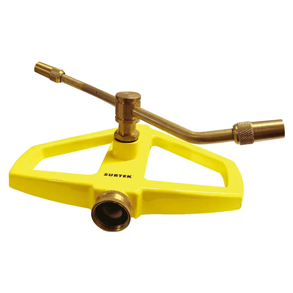 ASPERSOR ESTACIONARIO CON BASE METALICA DE 2 BRAZOS 3/4" GHT SKU REG-2X0