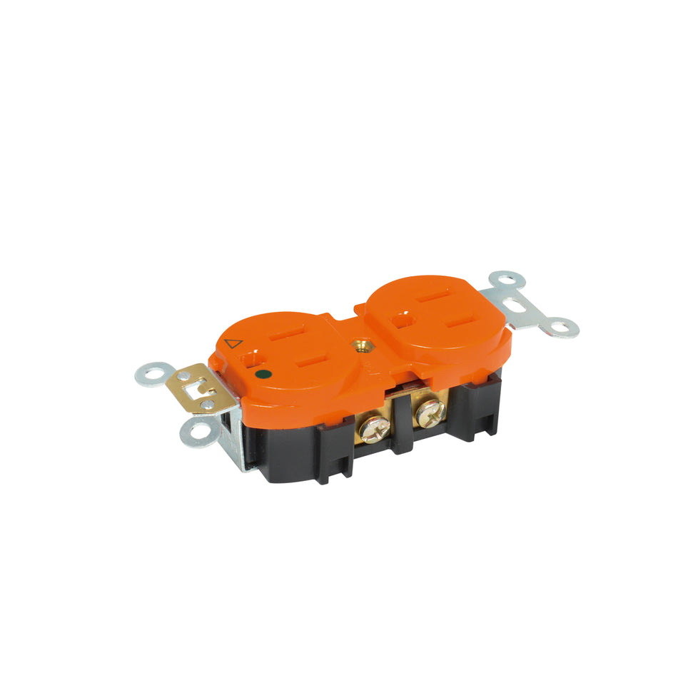 CONTACTO DOBLE ATERRIZADO AISLADO, LANEA ESTANDAR, COLOR ROJO SKU 1364150