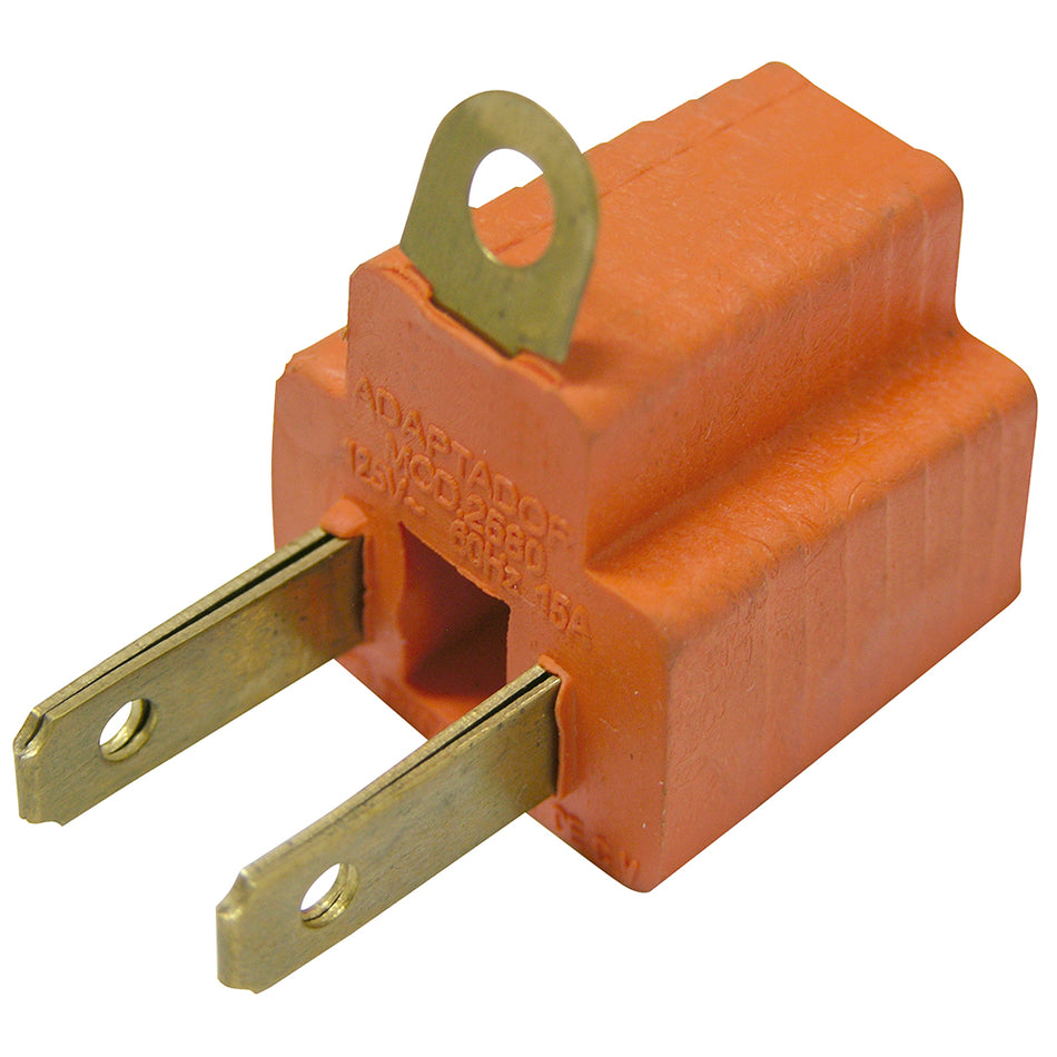 ADAPTADOR CLAVIJA DE ATERRIZADO A POLARIZADO PVC, 2 PIEZAS SKU 1364500