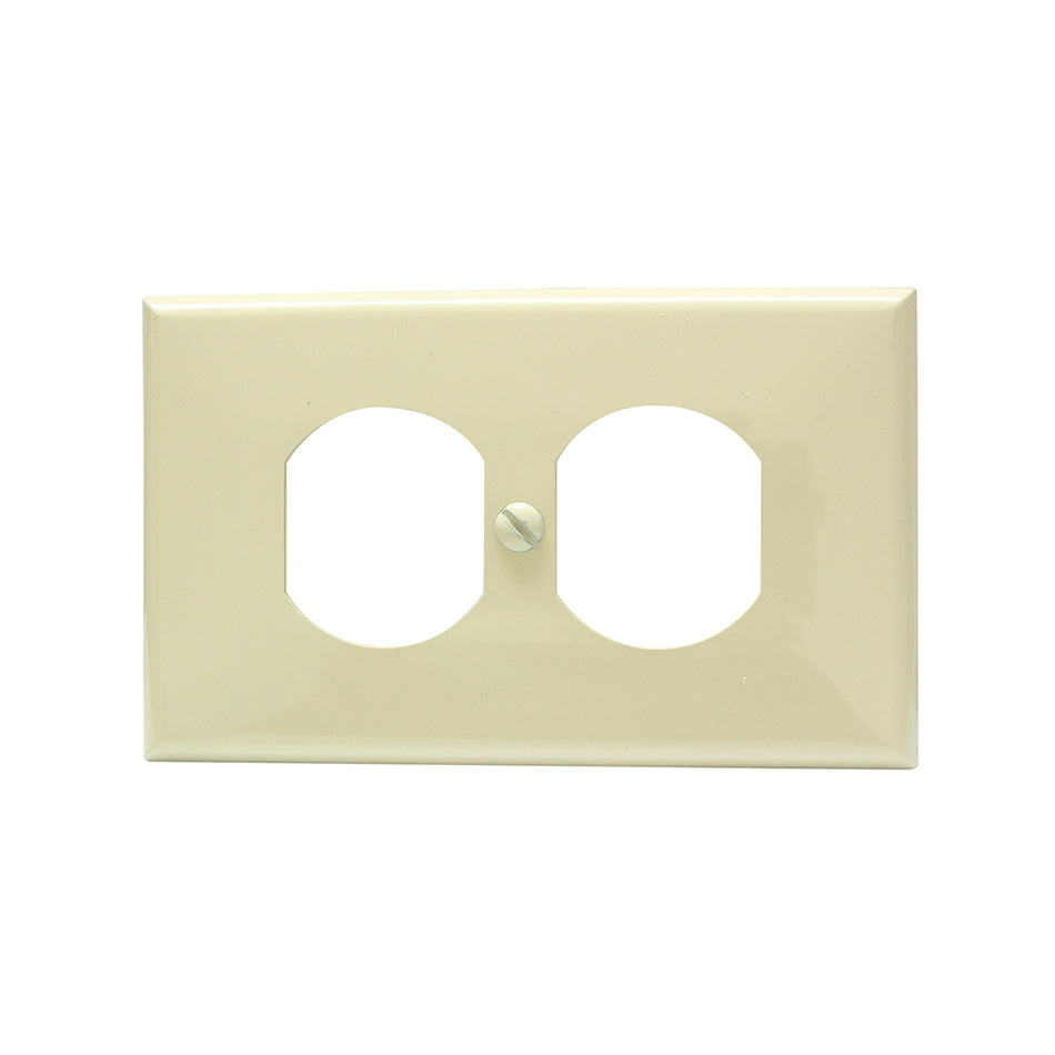 PLACA DOBLE PLASTICA , LANEA ESTANDAR, COLOR MARFIL SKU 1366000