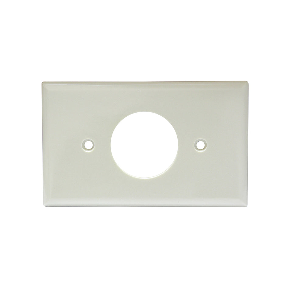 PLACA SENCILLA PLASTICA , LANEA ESTANDAR, COLOR MARFIL SKU 1366010