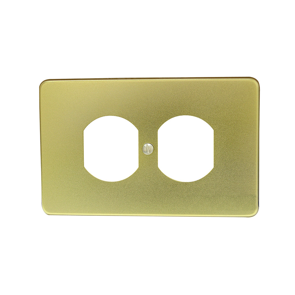 PLACA DOBLE DE ALUMINIO, LANEA ESTANDAR, COLOR ORO SKU 1366070
