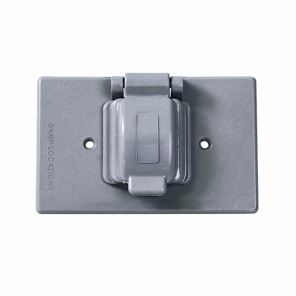 PLACA SENCILLA PLASTICA PARA INTEMPERIE, LANEA ESTANDAR, COLOR GRIS SKU 1366130