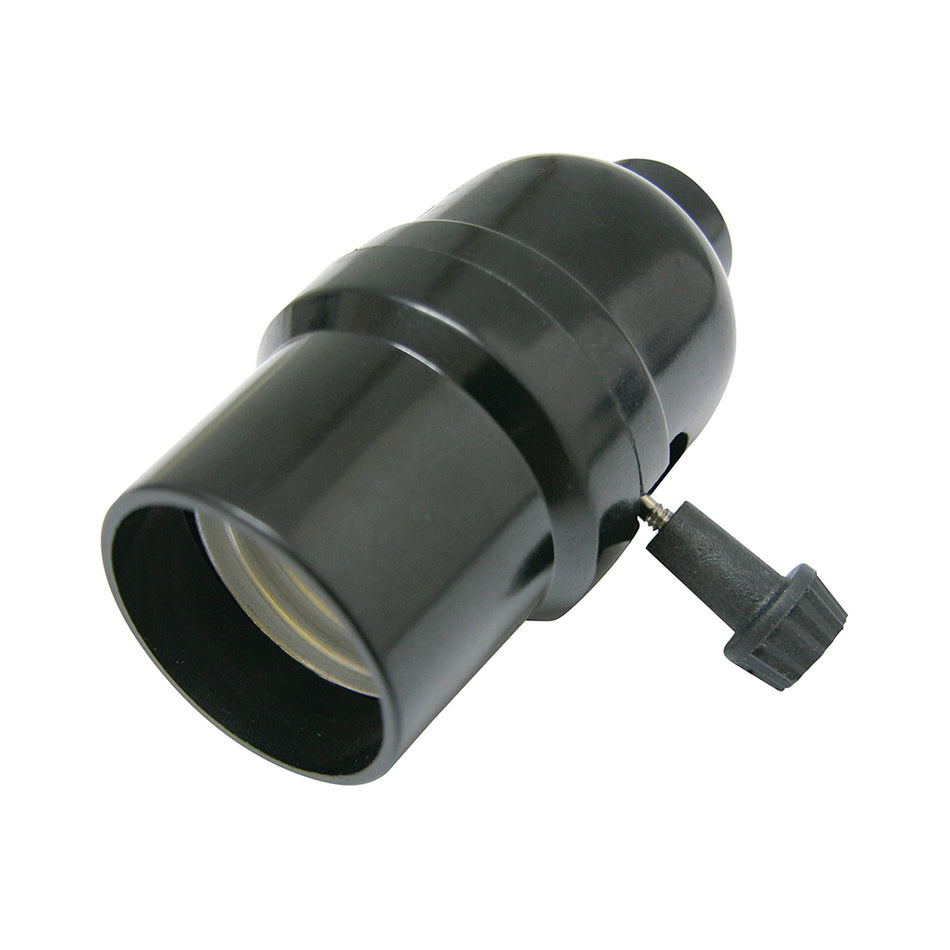 PORTALAMPARA CON APAGADOR TIPO LLAVE, COLOR NEGRO SKU 1366570