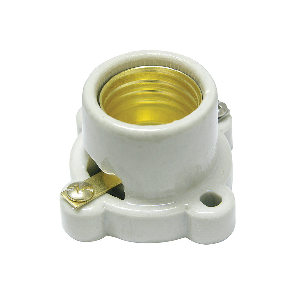 PORTALAMPARA DE BASE CUADRADA 2", COLOR BLANCO SKU 1366700