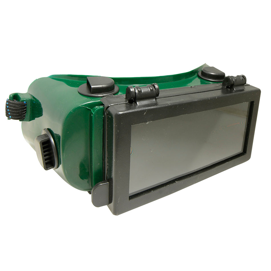 GAFAS PARA SOLDAR DE 11 SOMBRAS CON CRISTAL ABATIBLE PARA SOLDADURA ELECTRICA SKU 1373340