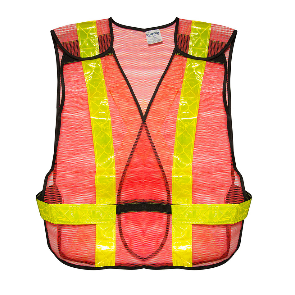 CHALECO DE SEGURIDAD DE MALLA DE POLIESTER 5 PUNTOS NARANJA UNITALLA SKU 1373750