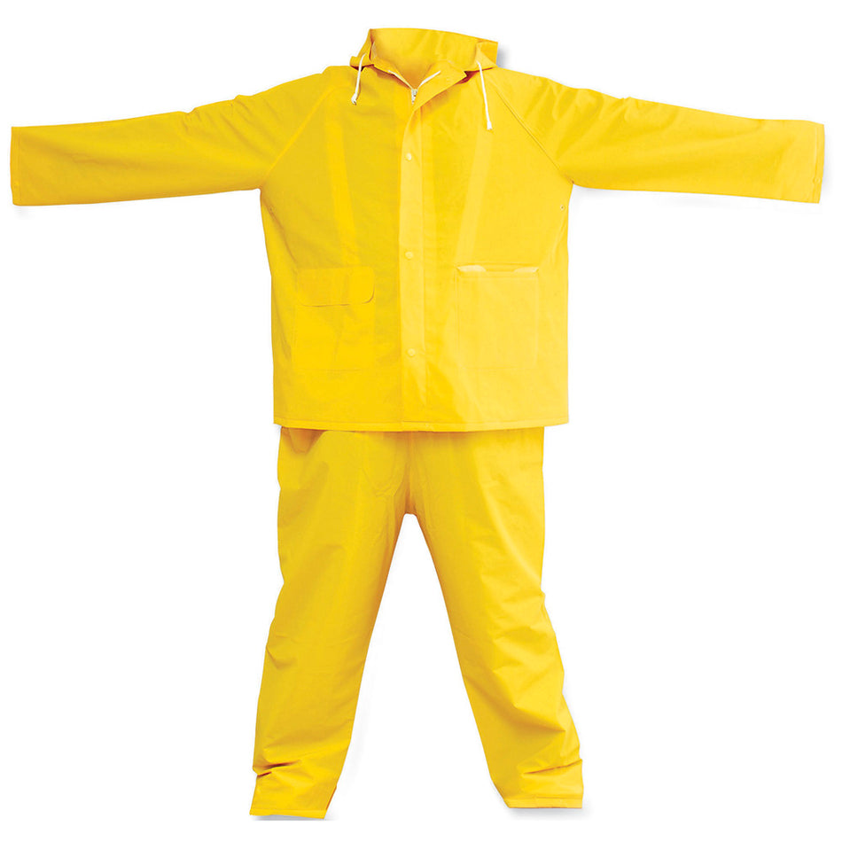 TRAJE IMPERMEABLE SIN REFLEJANTE CON INTERIOR DE POLIESTER EG, 2 PIEZAS SKU 1375280