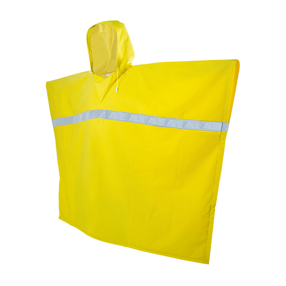 PONCHO IMPERMEABLE CON CINTAS REFLEJANTES UNITALLA SKU 1376190