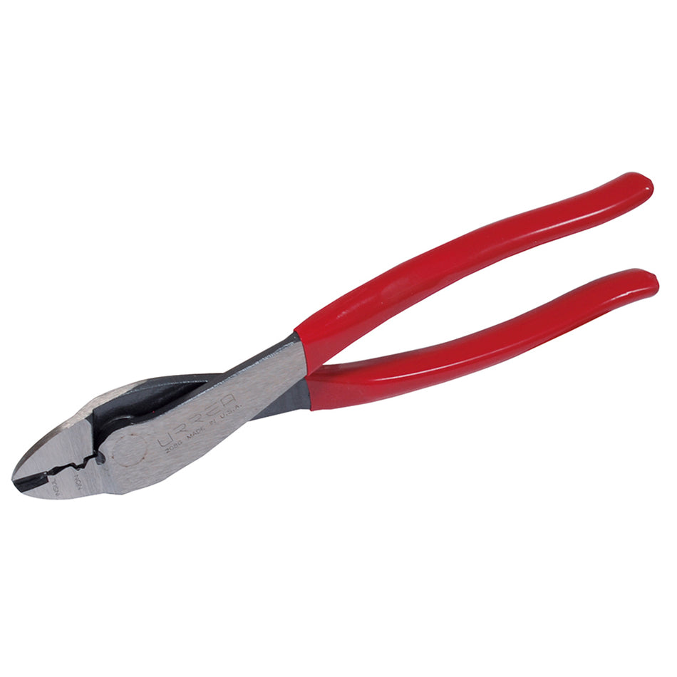 PINZA PARA ELECTRICISTA CON MANGO RUBBER GRIP DE 9 1 2 ALTA PALANCA PONCHA TERMINAL SKU 208G