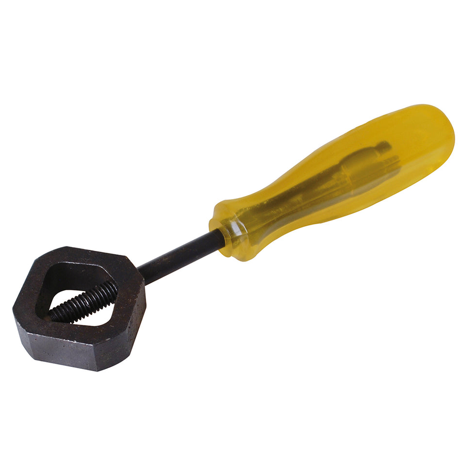 Porta cincel cuadrado con mango ergonómico de plástico 8-1/2" SKU 2108A