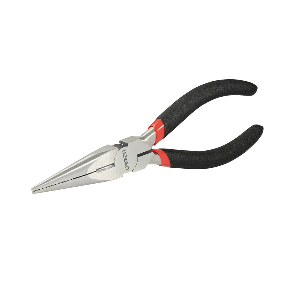 PINZA PARA ELECTRICISTA CON MANGO RUBBER GRIP DE 6 3 4 PUNTA LARGA CORTE LATERAL SKU 226GI