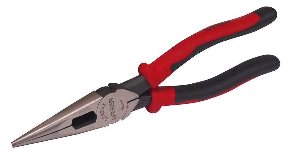PINZA PARA ELECTRICISTA CON MANGO BIMATERIAL DE 8 7 16 PUNTA LARGA CORTE LATERAL SIN RESO SKU 2292GX