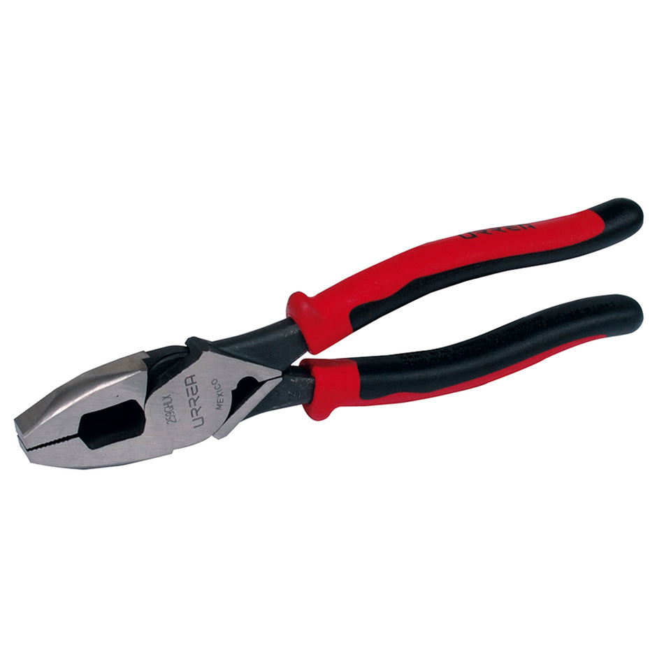 PINZA PARA ELECTRICISTA CON MANGO BIMATERIAL DE 9 3 8 CORTE LATERAL CON PONCHA CABLE ALTA SKU 259GHLX