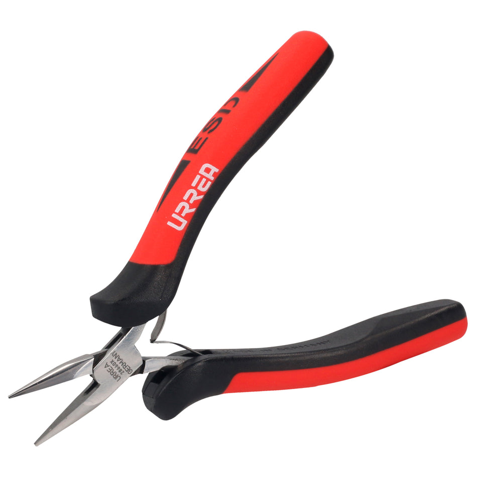 PINZA PARA ELECTRONICA CON MANGO ANTIESTATICO DE 4 3 4 PUNTA LARGA SKU 28660X