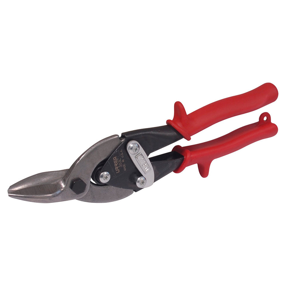 TIJERA PARA HOJALATERO CON MANGO RUBBER GRIP TIPO AVIACION IZQUIERDA 10 SKU 303L