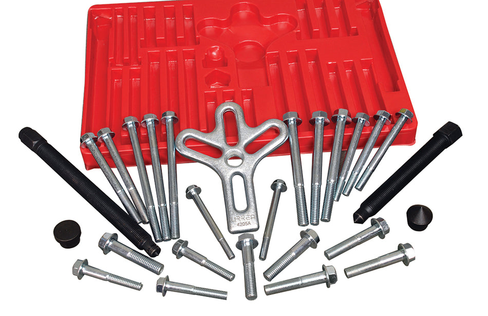 JUEGO DE EXTRACTOR AUTOMOTRIZ DE VOLANTE TIPO C 25 PIEZAS SKU 4205A