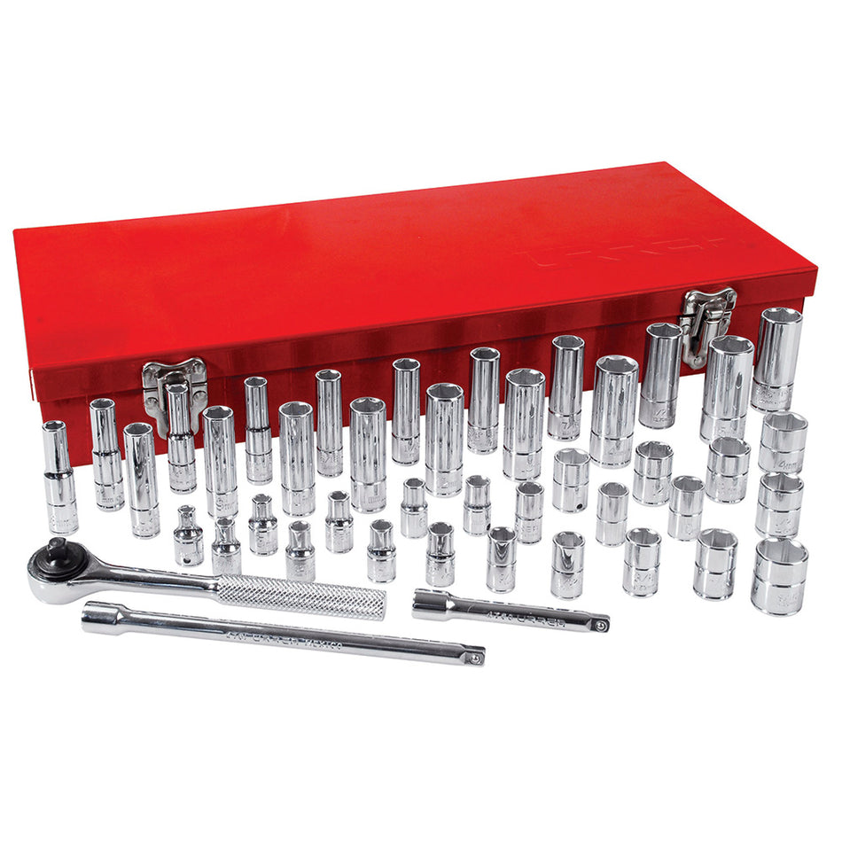 JUEGO DE DADOS Y ACCESORIOS CUADRO DE 1 4 COMBINADO 44 PIEZAS SKU 4700A