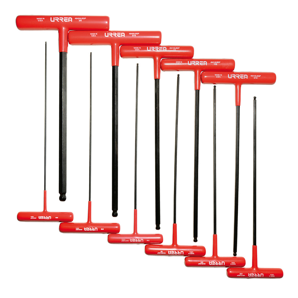 JUEGO DE LLAVES HEXAGONALES TIPO T PUNTA DE BOLA EN PULGADAS 11 PIEZAS SKU 4967LBGP