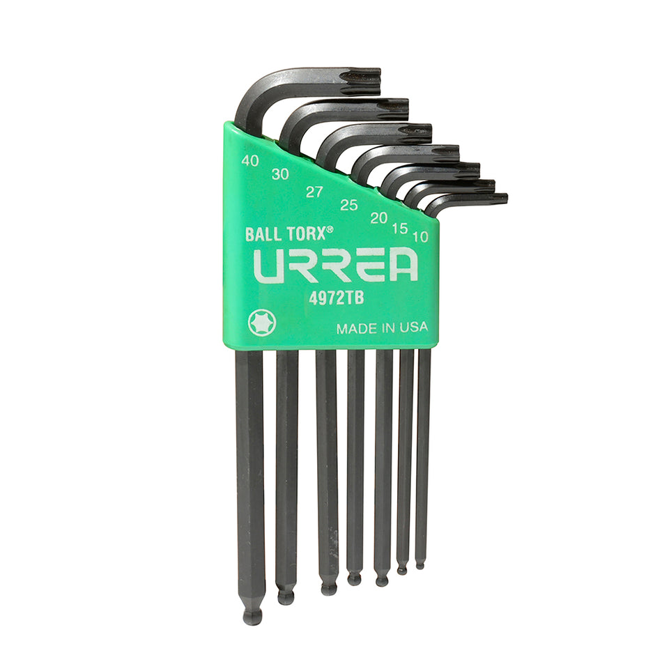 JUEGO DE LLAVES HEXAGONALES TIPO L TORX PUNTA DE BOLA 7 PIEZAS SKU 4972TB