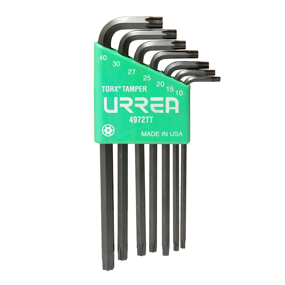 JUEGO DE LLAVES HEXAGONALES TIPO L TORX TAMPER PROOF 7 PIEZAS SKU 4972TT