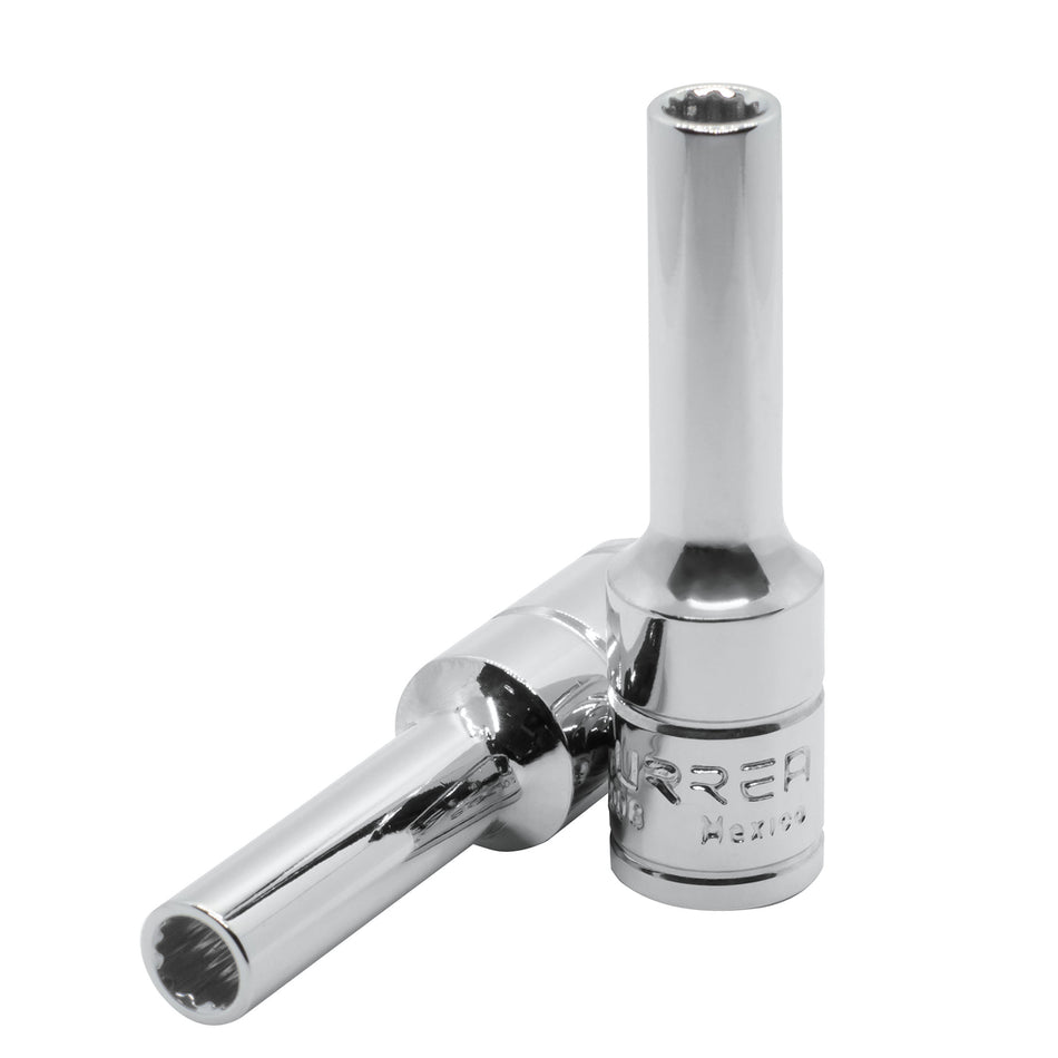 DADO LARGO CUADRO DE 3 8 6 PUNTAS METRICO 8 MM SKU 5008HM