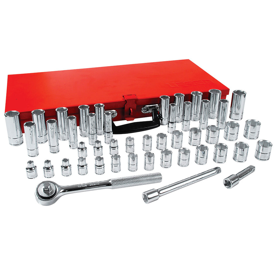 JUEGO DE DADOS Y ACCESORIOS CUADRO DE 3 8 COMBINADO 48 PIEZAS SKU 5200B