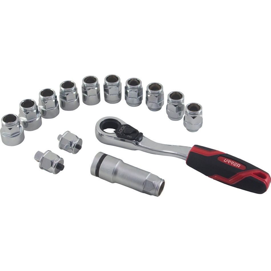 JUEGO DE DADOS Y ACCESORIOS CUADRO DE 3 8 GO THROUGH COMBINADO 14 PIEZAS SKU 5201GT