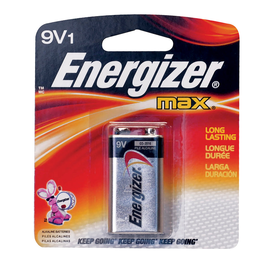 PILA ALCALINA ENERGIZER® "9V" SKU 522BP-10