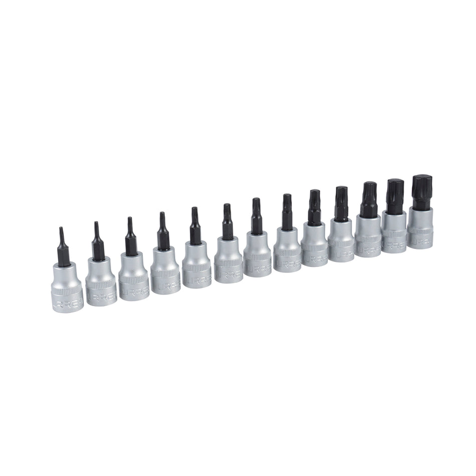 JUEGO DE DADOS CON PUNTA TORX TAMPER PROOF CUADRO DE 3 8 5 PUNTAS 13 PIEZAS SKU 5239S