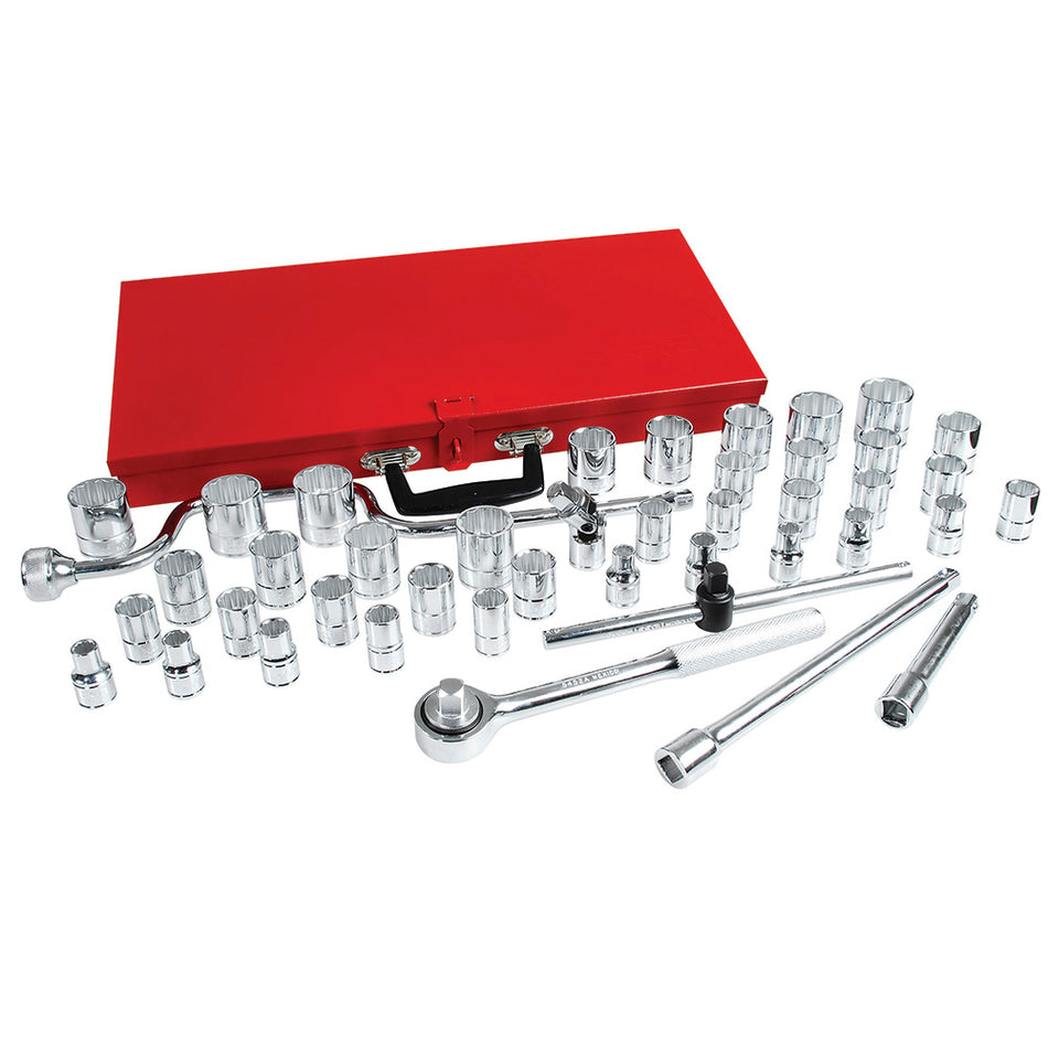 JUEGO DE DADOS Y ACCESORIOS CUADRO DE 1 2 COMBINADO 44 PIEZAS SKU 5400SM