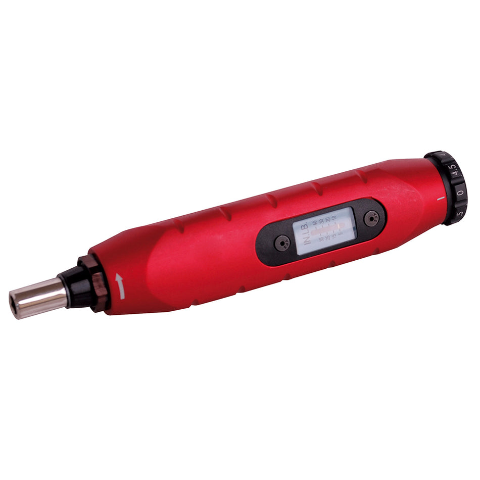 DESTORNILLADOR DE TORQUE MICROAJUSTABLE CON MANGO PLASTICO CUADRO DE 1 4 3 15 IN LB SKU 6106A