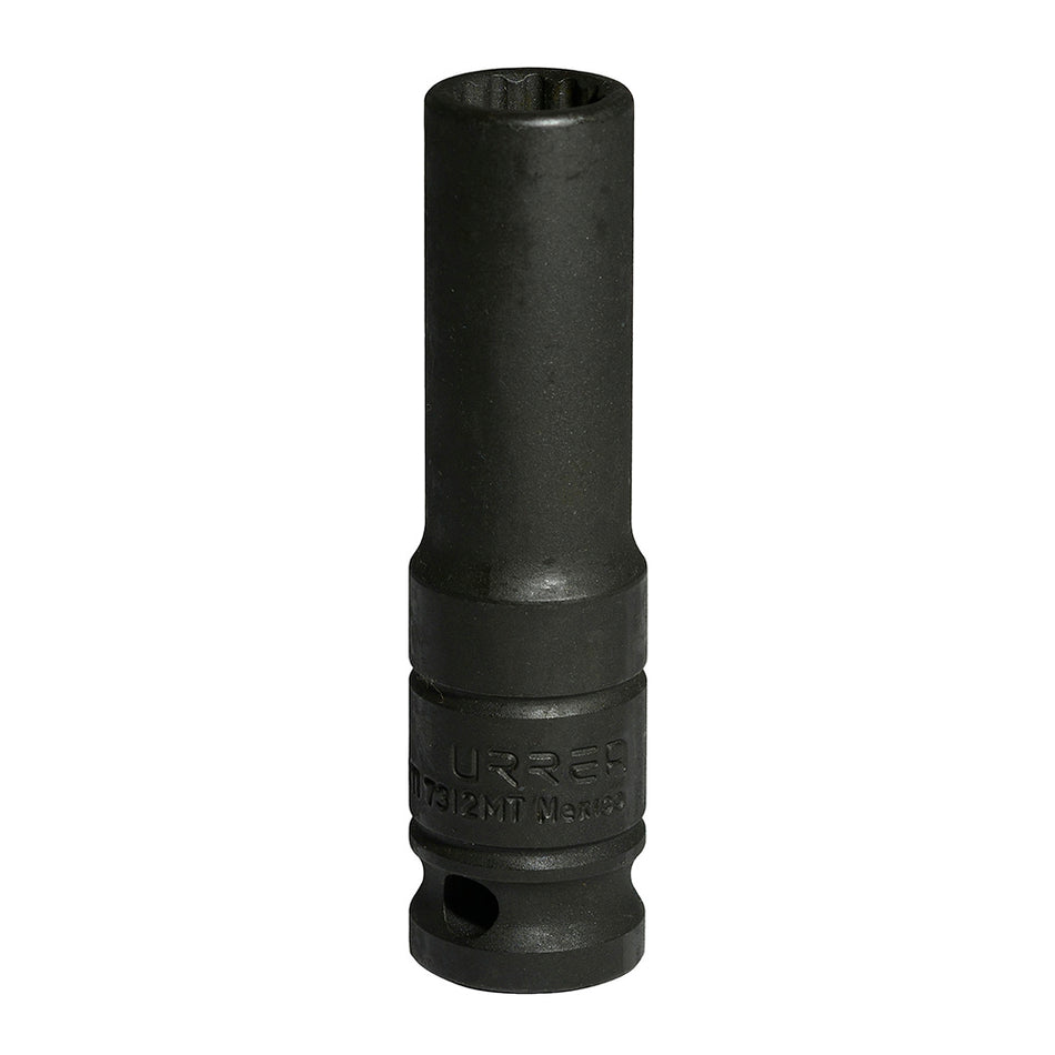 Dado de impacto largo cuadro de 1/2", 12 puntas, métrico, 12 mm SKU 7312MT