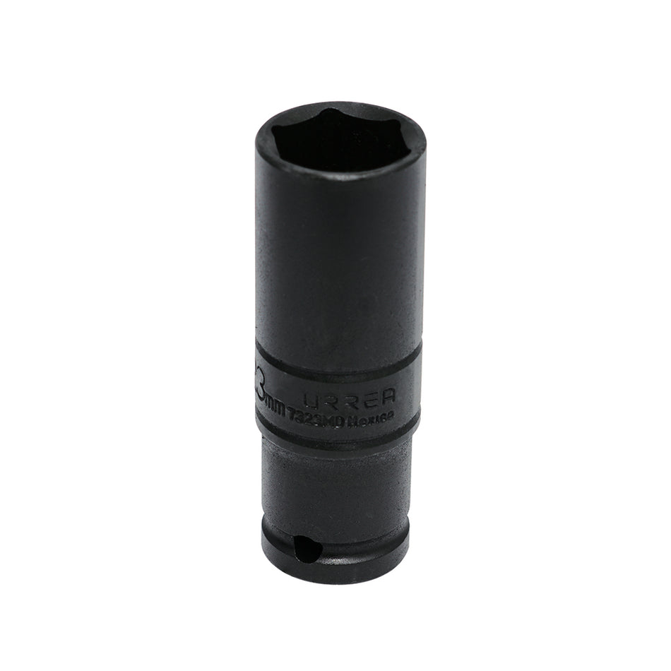 DADO DE IMPACTO LARGO PARED DELGADA CUADRO DE 1 2 6 PUNTAS METRICO 23 MM SKU 7323MD