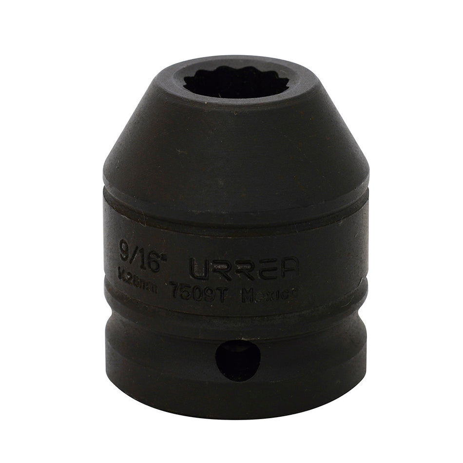 DADO DE IMPACTO CUADRO DE 3 4 12 PUNTAS EN PULGADAS 9 16 SKU 7509T