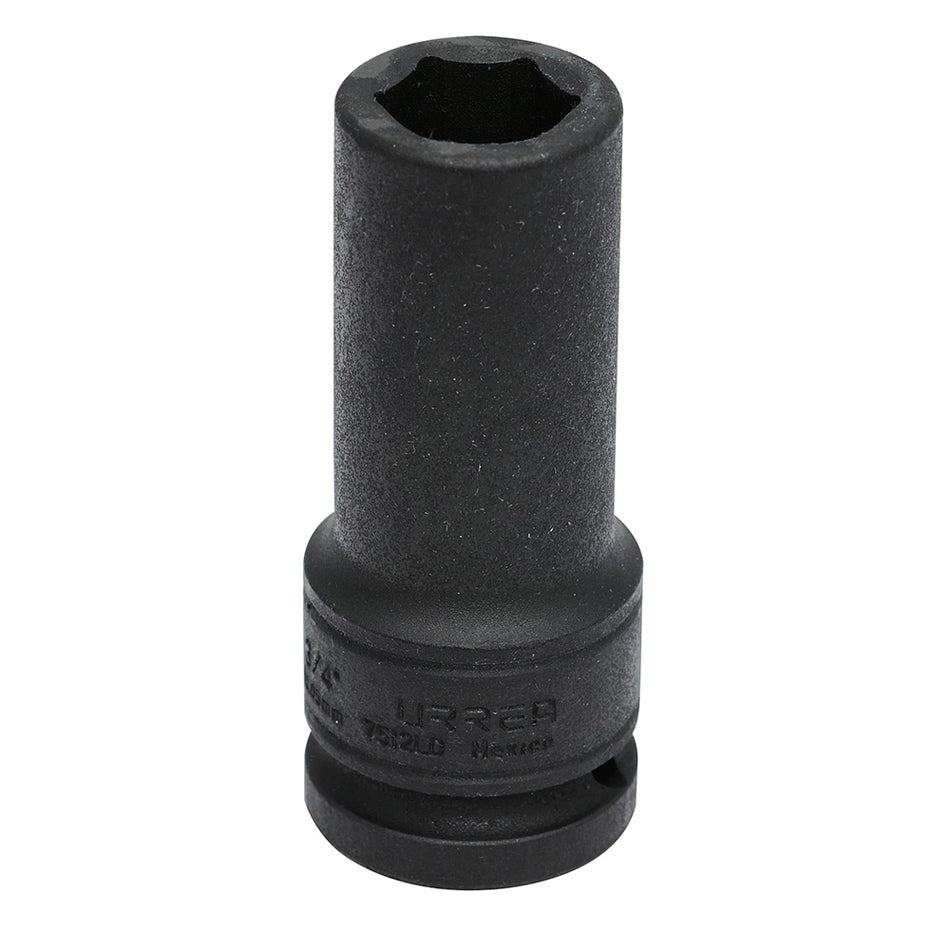DADO DE IMPACTO LARGO PARED DELGADA CUADRO DE 3 4 6 PUNTAS EN PULGADAS 3 4 SKU 7512LD