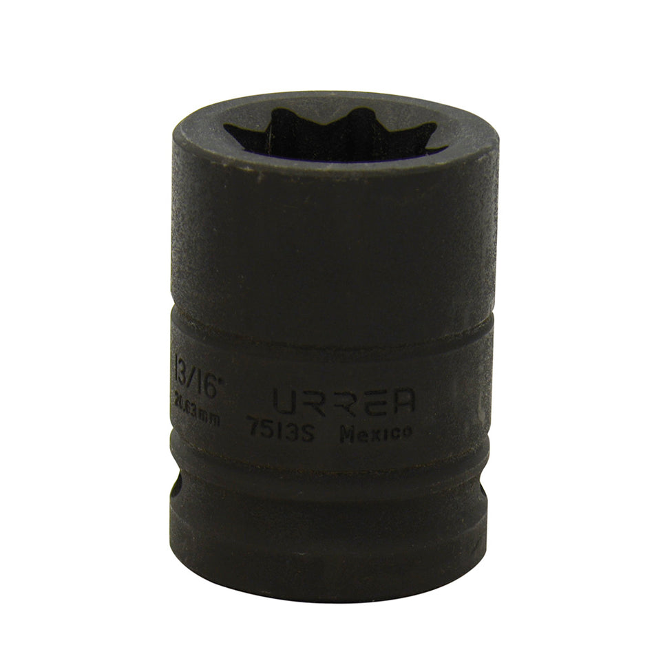 DADO DE IMPACTO CUADRO DE 3 4 8 PUNTAS EN PULGADAS 13 16 SKU 7513S