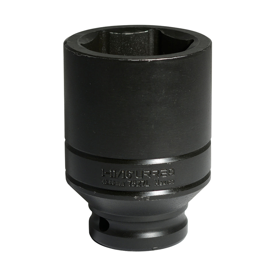 DADO DE IMPACTO LARGO CUADRO DE 3 4 6 PUNTAS EN PULGADAS 1 11 16 SKU 7527L
