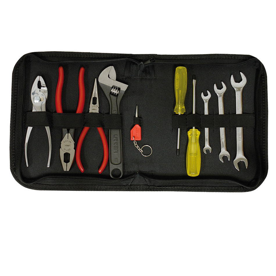 JUEGO COMBINADO DE HERRAMIENTAS CON PORTAFOLIO 10 PIEZAS SKU 7A